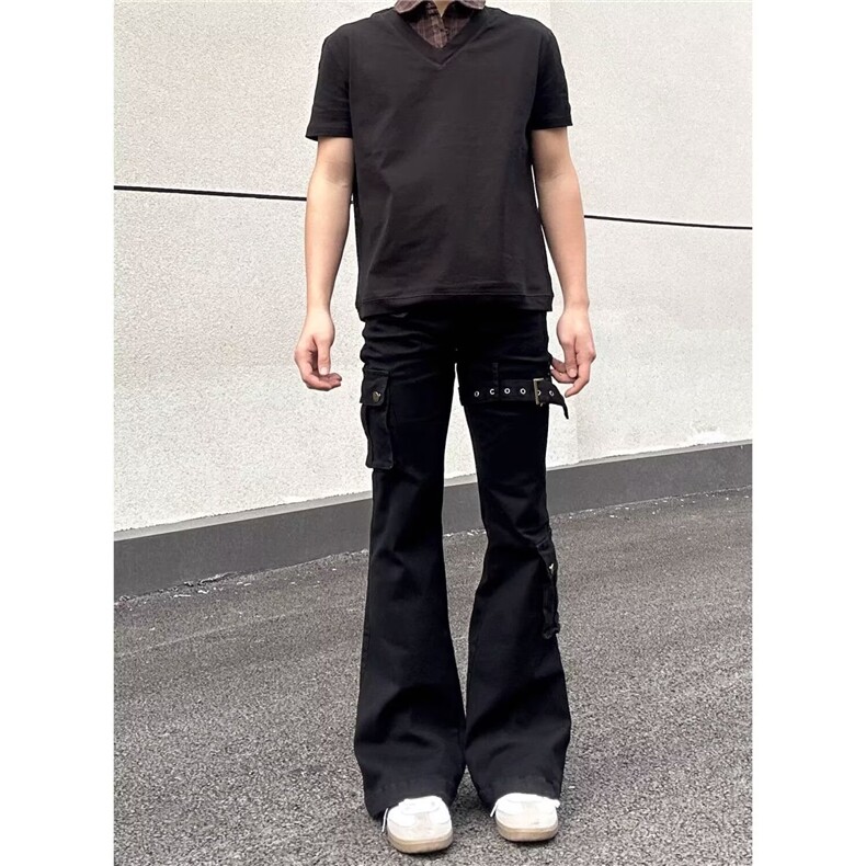 1506-1/K1451杜哒哒/P49高街牛仔裤男春秋季cleanfit绑带工装裤,男装牛仔裤,星座1506-1