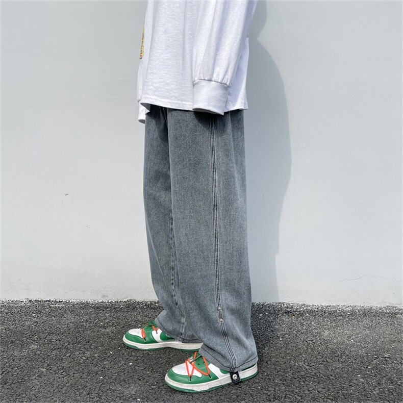 跑量春款宽松直筒老爹裤子翻遍设计感高腰九分裤A080-9255-P32,男装休闲裤,电商A080