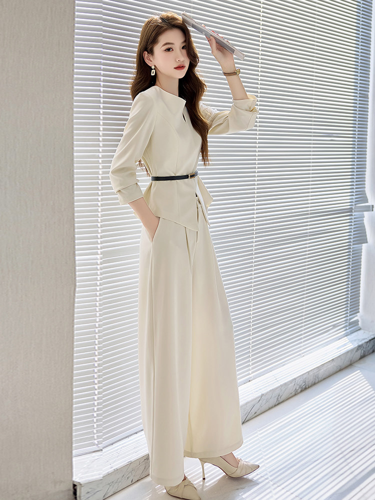 喜婆婆婚宴装2025新款春季年轻洋气质结婚妈妈礼服时尚阔腿裤套装,女装套装/套裙,火爆靓佳人