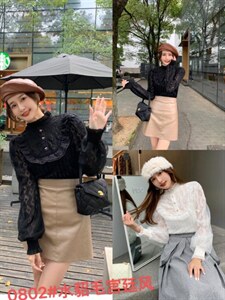 冬季宫廷风蕾丝上衣,其它,奥丝雅 靡曼