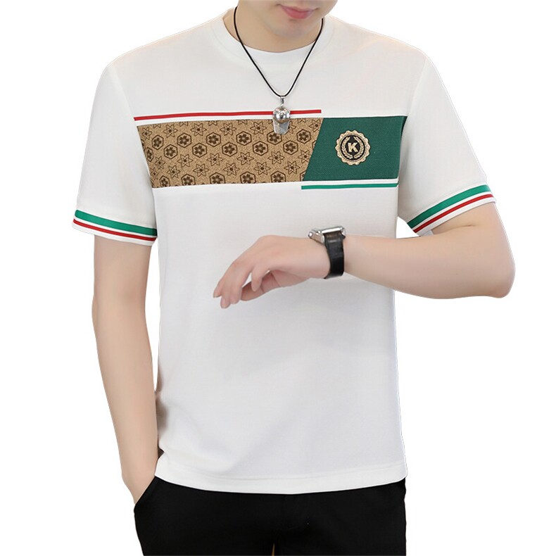 夏季新款男士短袖圆领时尚休闲青年修身短袖T恤上衣L1317-P27,男装T恤,星座310B-3