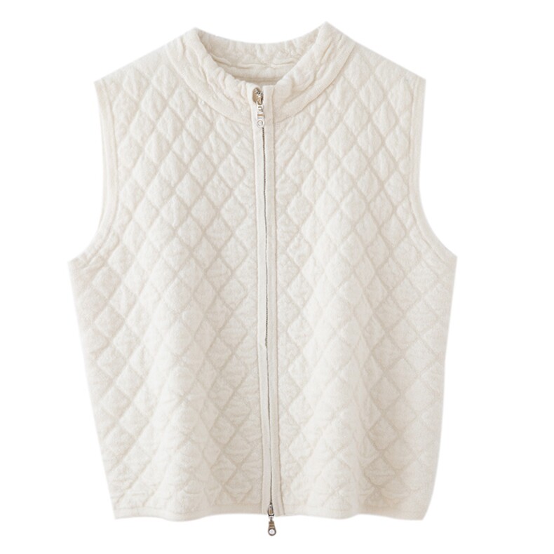 2025年秋季时尚百搭通勤简约休闲女士羊绒马甲，女装马甲，初婷羊绒