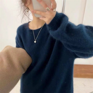 毛衣女秋冬2024秋冬款洋气慵懒宽松软糯针织衫上衣