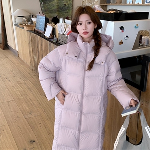 新款现货 90绒粉紫色长款2C122-3290-P410-K598图片