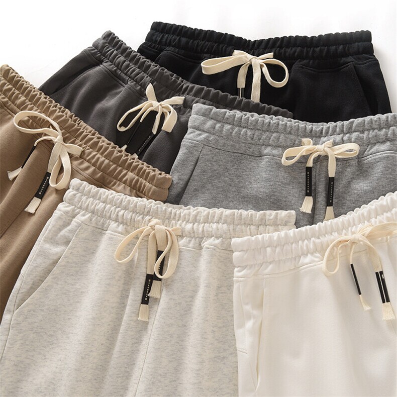 重磅华棉抖音得物高品质二开夏季美式简约纯色短裤休闲运动五分裤，男装休闲裤，电商A486