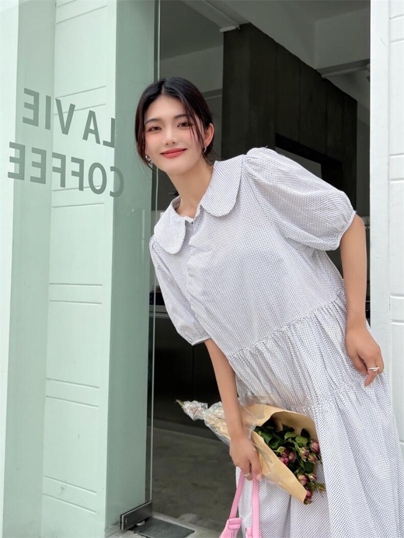 时尚韩版宽松连衣裙，胖瘦都能穿，女装连衣裙，衣宫主