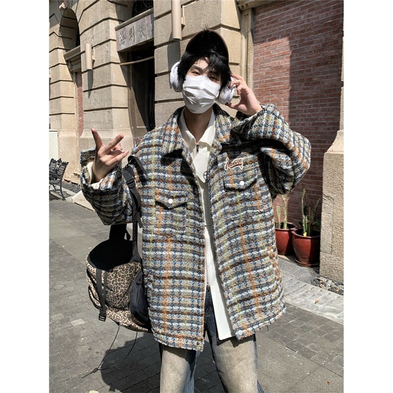 春秋美式复古外套男女宽松休闲小香风夹克上衣JK8035-P54,男装夹克,星座208-5