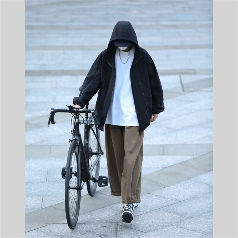 连帽拉链常规款冲锋衣户外骑行夹克爬山外套日常春秋季747/P48图片