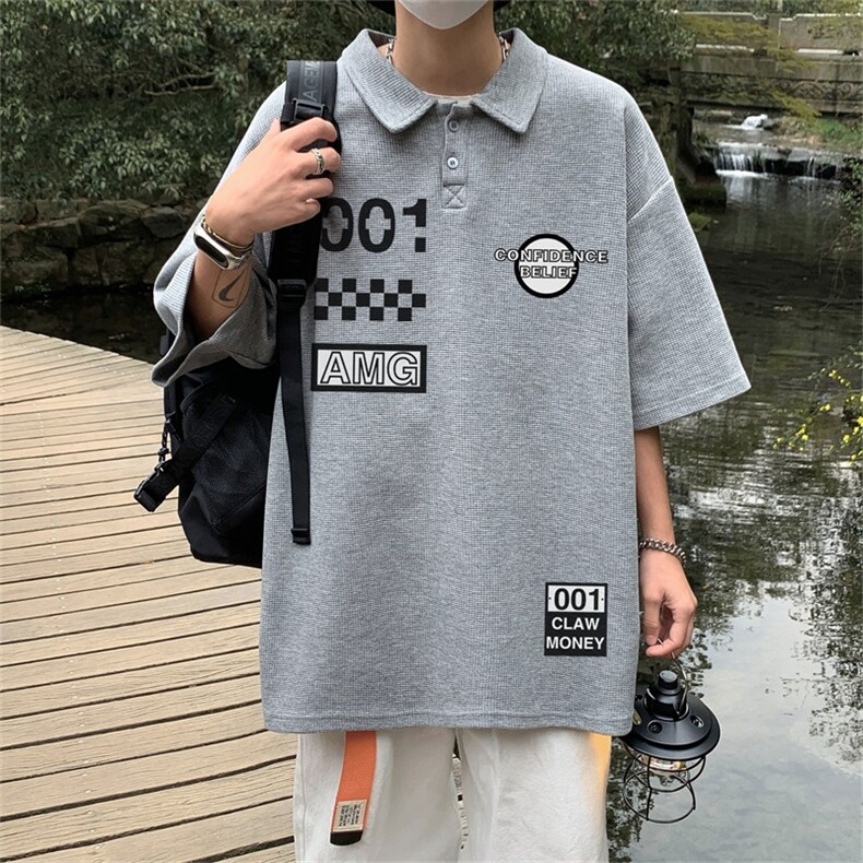 电商DSA028-PL21Z406P30100聚酯夏季新款华夫格短袖POLO衫男,男装T恤,电商A028