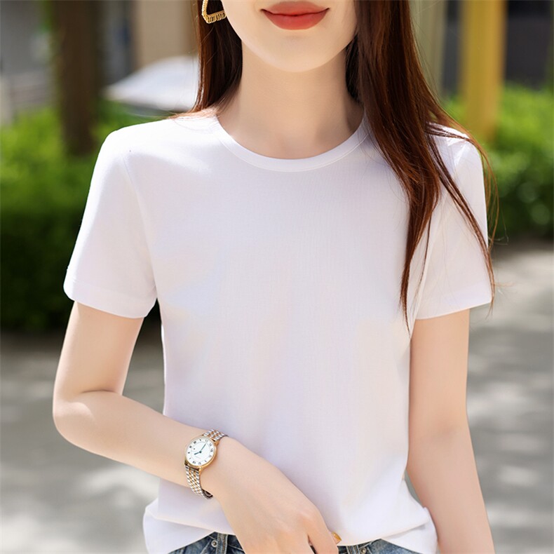 t恤女短袖夏季新款宽松韩版女装百搭休闲圆领半袖体恤女,女装T恤,硕诚羊绒