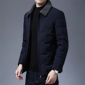F905秋冬新款2023年男士休闲羽绒服加厚保暖夹克外套P195图片