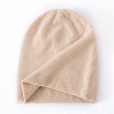 2025年秋季时尚百搭通勤简约休闲平面拼色双层帽，帽子，天宇悦翔羊绒