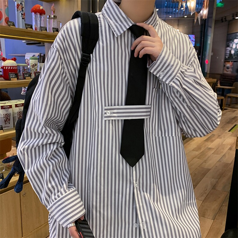 长袖衬衫男港风日系外套CT01P35,男装衬衫,星座1116-2