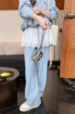 现货！26春新2D044大量现货主推带帽运动套装女蕾丝拼接休闲女，女装套装/套裙，衣珂纱朗