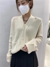 【现货】2021档口加厚毛衣开衫，女装针织衫/毛衣，HuHu