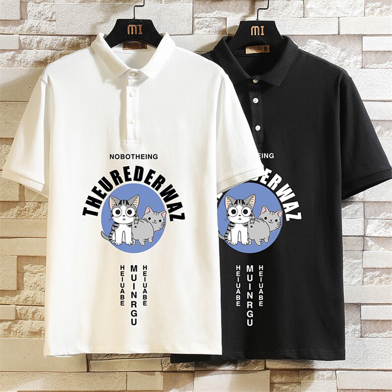 PL57160-P35翻领短袖polo衫男大码胖子半袖t恤男有领保罗衫,男装Polo衫,电商A040A