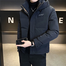 标50绒连帽男士羽绒服冬季2025新款潮牌外套A313-2605-P225，男装羽绒服，电商A313