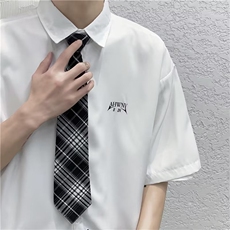 衬衫男韩版潮流高街帅气印花2024夏季新款ins宽松外套CY059-P32，男装衬衫，星座412
