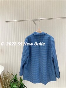 新款格子西装外套 均码 现货图片