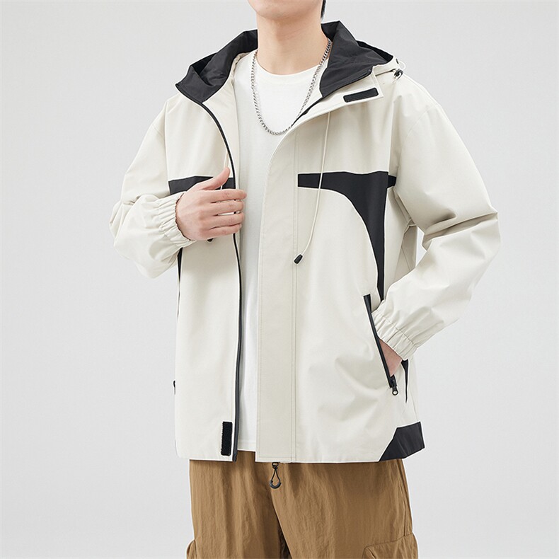 新款现货户外连帽夹克男 冲锋衣外套JK810 -P80图片