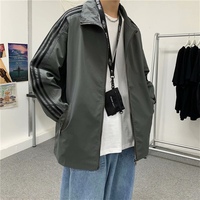 外套男春秋韩版潮百搭痞帅ins超火cec运动港风夹克复古W1047-P42,男装衬衫,星座512-2