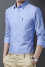 C721衬衫2021春秋季新款长袖衬衫男韩版T恤衫商务休闲男装，女装衬衫，电商B360