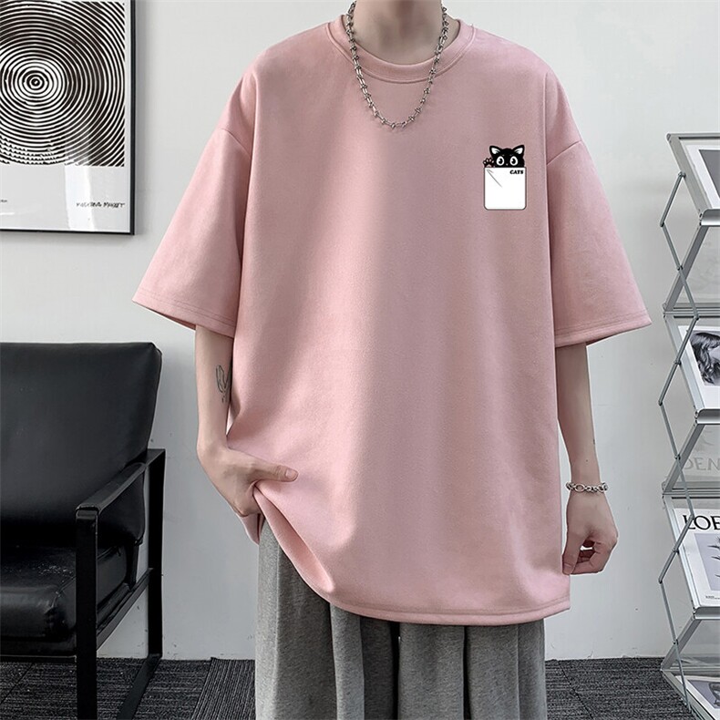 麂皮绒短袖t恤男大码半袖男JD82397-P25,男装T恤,电商A040