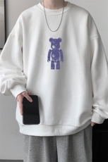 圆领卫衣男大码加厚加绒长袖t恤男S6242-P28加绒款-P33，男装卫衣，电商A040