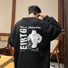 华夫格！华夫格上衣男圆领华夫格卫衣男大码长袖t恤男HY241-特P23，男装T恤，电商B367