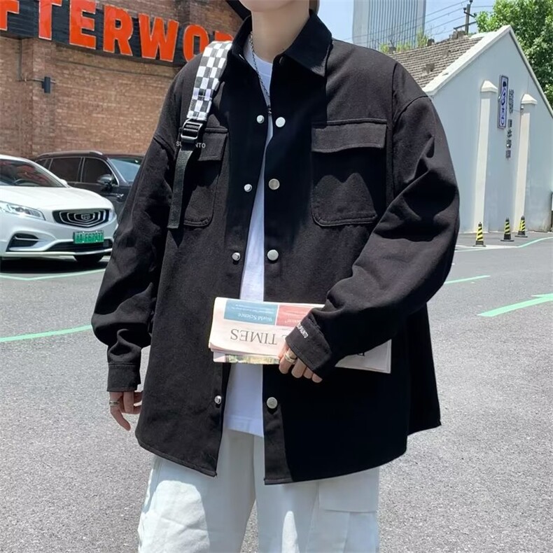 W502-P48翻领高级感户外休闲Cityboy日系复古春秋潮牌工装夹克,男装夹克,星座911-1