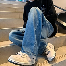 牛仔裤男秋季潮大码大口袋休闲裤子高街M874P44，男装牛仔裤，星座1116-2