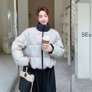 新款撞色领子羽绒服5583-P265-K398图片