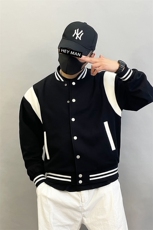 2219-P168新款拼色棒球服外套男宽松多口袋日系大码男士运动夹克，男装夹克，星座1305