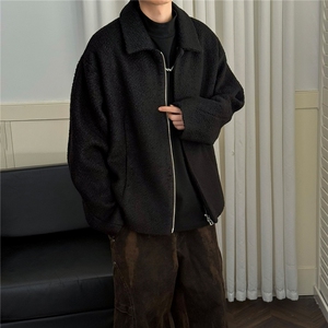 现货羊毛呢料外套男士冬季保暖加厚夹克A351-AJ2642-P125控199图片