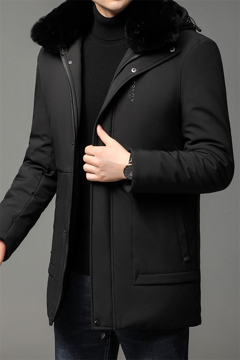 中年加厚保暖中年男士帽子可脱卸棉服爸爸冬装外套QLMMF258-P170,男装棉衣,电商B212（原钱塘6029）