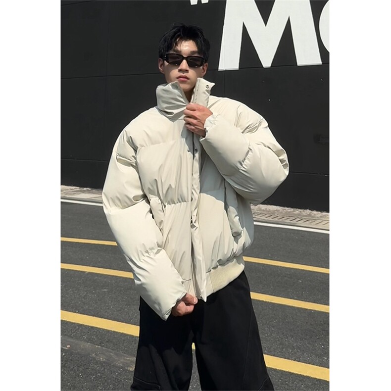 pu皮棉服冬季美式高街棉袄cleanfit短款宽松棉衣外套MF3667-特P85,男装皮衣,电商B295