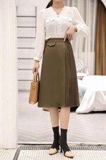 新款半裙，两色、四个尺码[现货]，女装半身裙，依柏璐