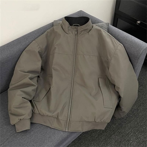 美式三防教练夹克男款秋厚款外套立领飞行员棒球外衣HH217 P60图片