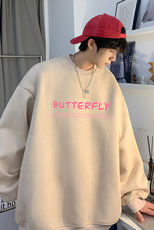 美式潮流印花上衣青少年秋季新款百搭卫衣JK23350特批36控59，男装卫衣，星座605(原A050)