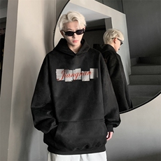420克麂皮绒潮牌重磅连帽卫衣力推大码男XZ517A-2-JP9905-P55，男装卫衣，星座517A-2