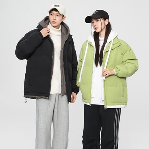 无影墙2026新品冬季宽松假两件情侣装棉服棉衣加厚外套M062-P80图片