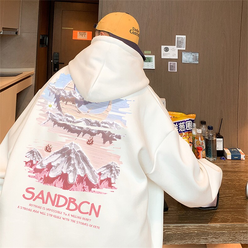 直播360克重磅美式潮牌印花卫衣Y132特P35同步供应华棉品质,男装卫衣,电商A486