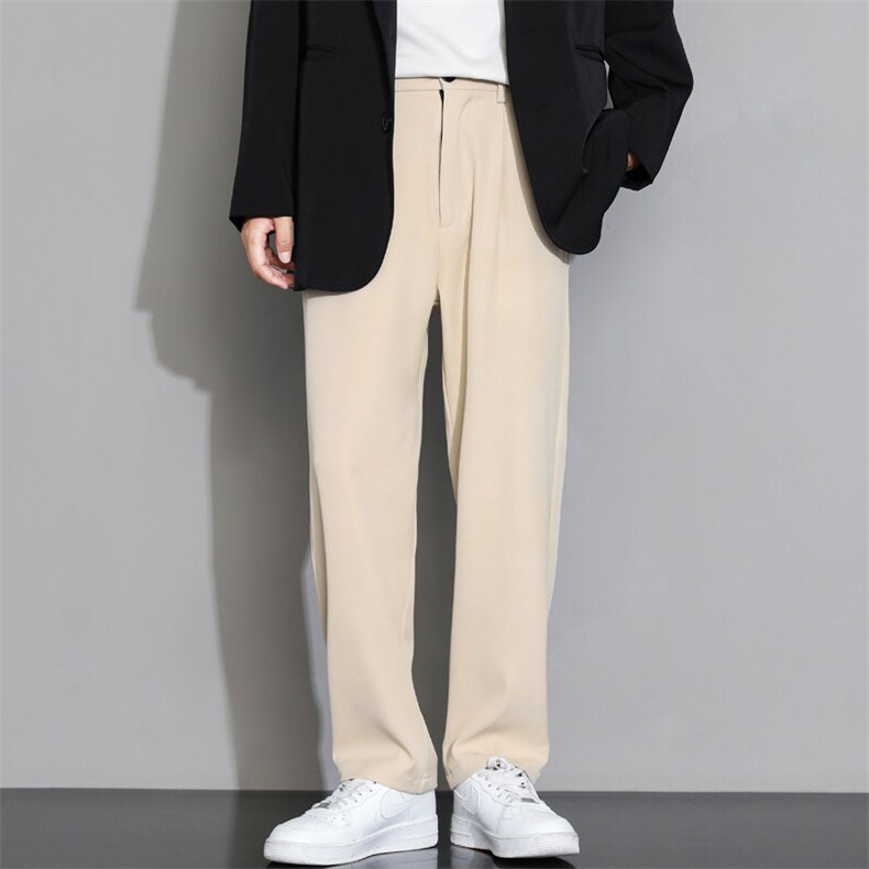 春夏薄款男士时尚修身休闲百搭直筒小西裤XZ310B-3-K8871-P40图片