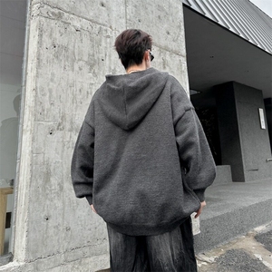 针织开始男士韩版潮流帅气百搭文艺连帽2025春季ins毛衣MZ783-P64图片