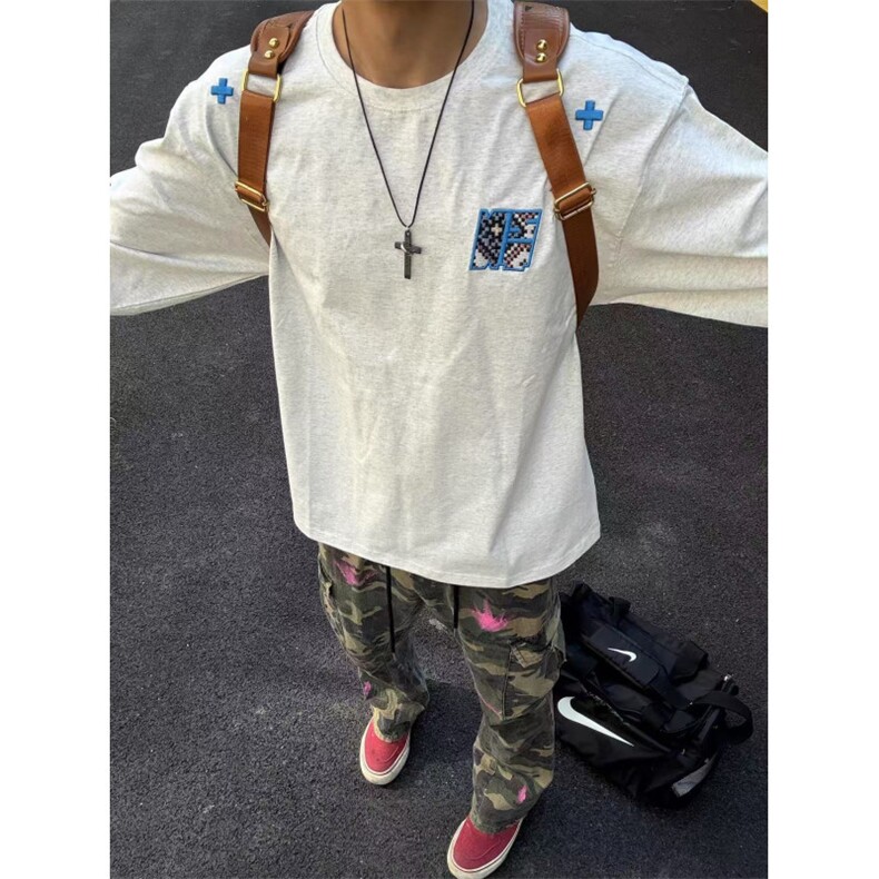 束口长袖-纯棉-刺绣美式街头宽松休闲男女卫衣，男装卫衣，四季星座505