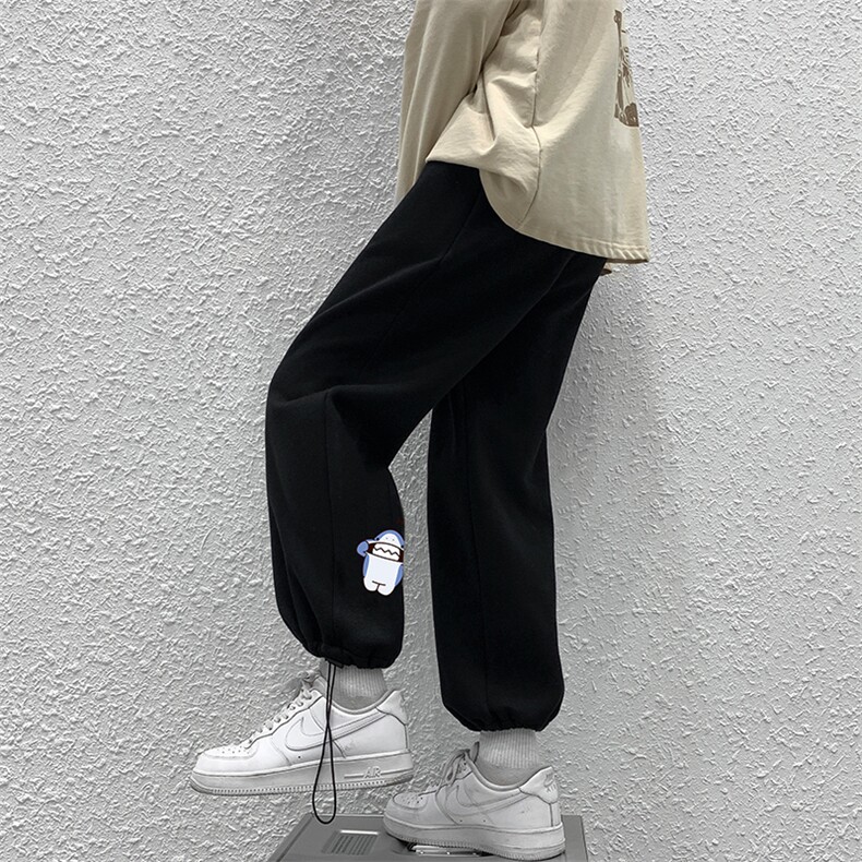 K13167-P35加绒-P45可束脚加厚加绒运动裤男大码宽松直筒卫裤男,男装休闲裤,电商A040