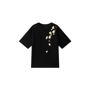 小伙纯色重工T恤男休闲宽松风刺绣衬衣轻熟风A236-82572-P55图片