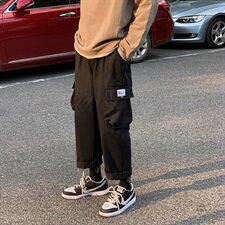 秋冬男潮牌日系百搭工装裤直筒宽松休闲长裤港风2020K535-P35，男装休闲裤，星座610（原A335）