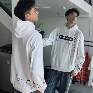 男士卫衣春秋款韩版潮流百搭宽松秋帅气连帽冬装上衣服WYM187 P49图片