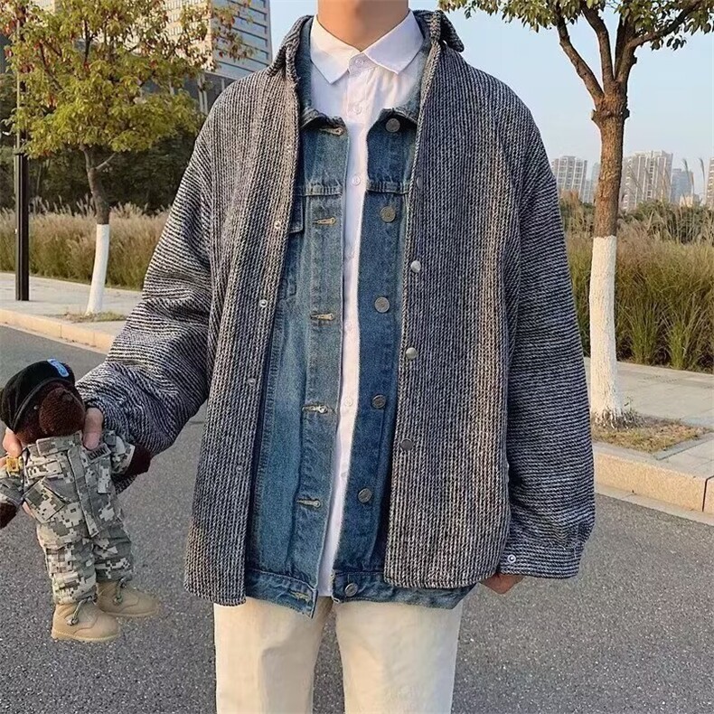 韩版日系灯芯绒衬衫男士休闲磨毛外套春秋季潮长袖衬衣MY808/P38,男装衬衫,星座506